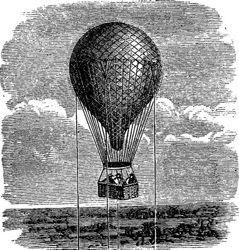 hot air balloon 1800s